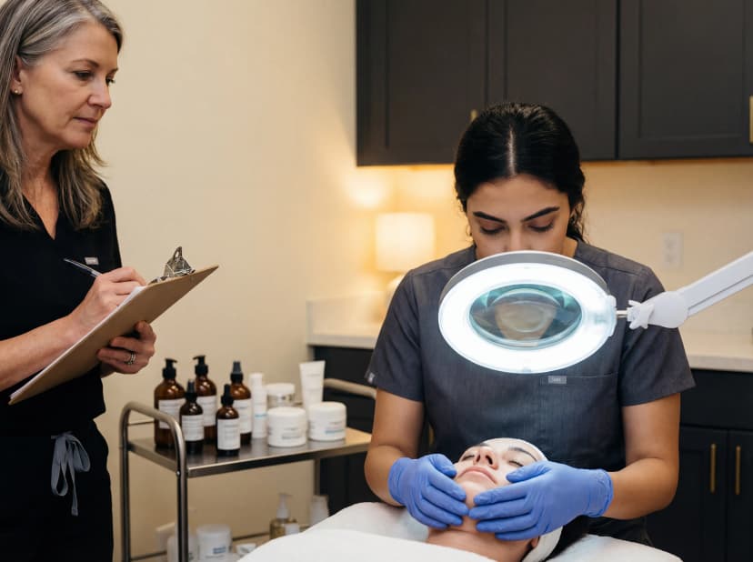 Esthetician curriculum and skincare at ICBAS